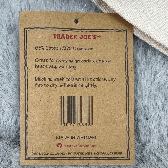Trader Joe's Canvas Tote Bag - Picture 7 of 8